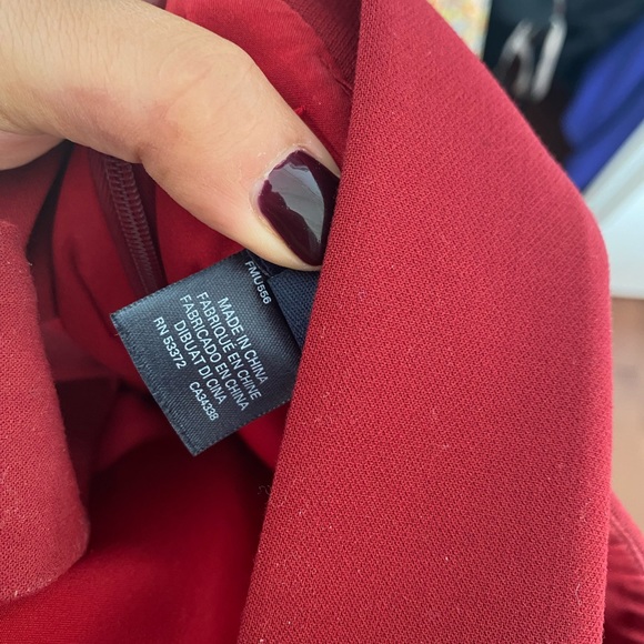 FCUK dress burgundy size 12 worn one time - Picture 9 of 11